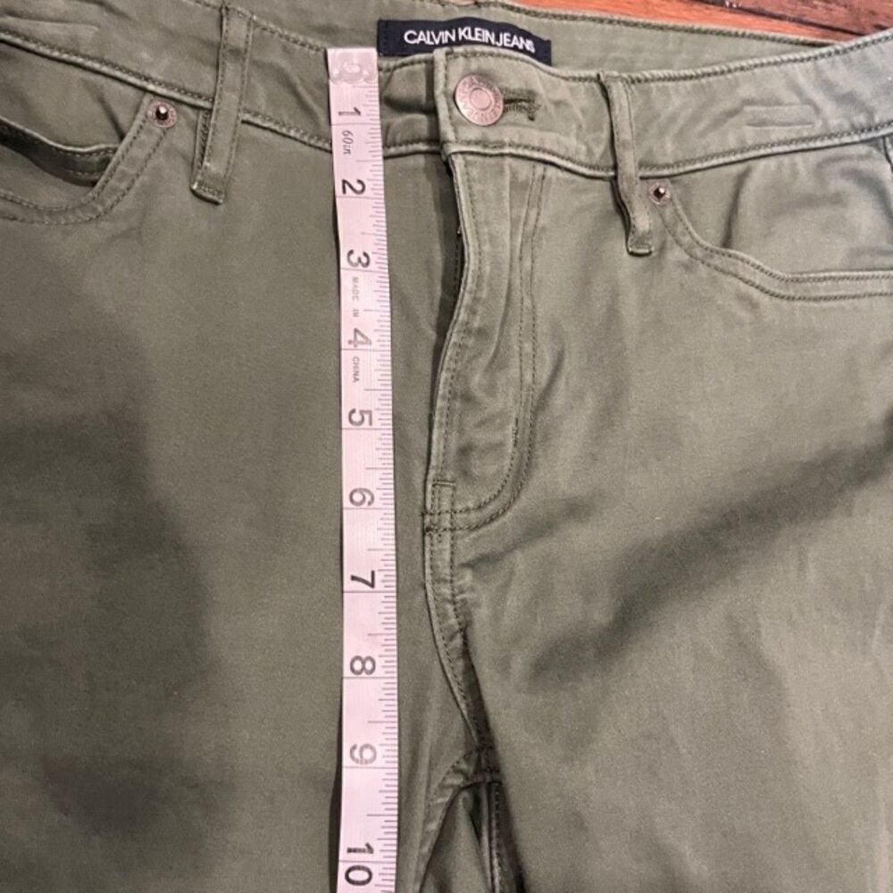 Calvin Klein Women's Green Skinny Jeans‎ - Picture 7 of 8